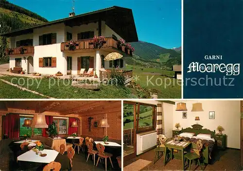 AK / Ansichtskarte St_Jakob_Ahrntal Pension Garni Moaregg Gastraum Fremdenzimmer St_Jakob_Ahrntal