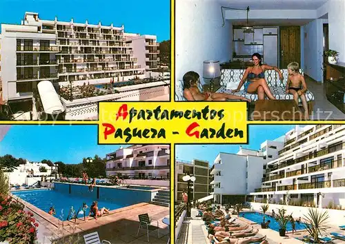 AK / Ansichtskarte Paguera_Mallorca_Islas_Baleares Apartamentos Paguera Garden Swimming Pool Paguera_Mallorca