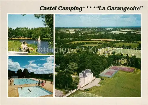 AK / Ansichtskarte Saint Julien des Landes Castel Camping La Garangeoire Piscine Lac Tennis vue aerienne Saint Julien des Landes