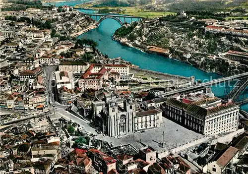 AK / Ansichtskarte Porto_Portugal Catedral vista aerea Porto Portugal