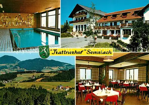AK / Ansichtskarte Semriach Hotel Restaurant Trattnerhof Hallenbad Landschaftspanorama Semriach
