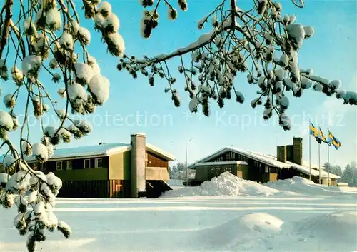 AK / Ansichtskarte Arvidsjaur Hotel Laponia Winterimpressionen Arvidsjaur