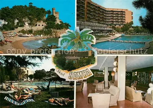 AK / Ansichtskarte Lloret_de_Mar Hotel Samba Swimming Pool Strand Lloret_de_Mar