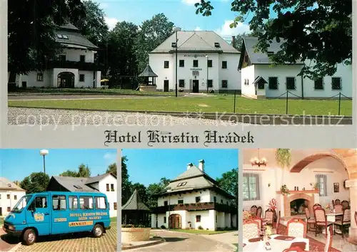 AK / Ansichtskarte Maxicky Hotel Kristin Hradek Hotel Christian Burg Restaurant Maxicky