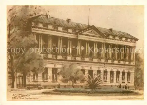 AK / Ansichtskarte Poznan_Posen Biblioteka Raczynskich Poznan Posen
