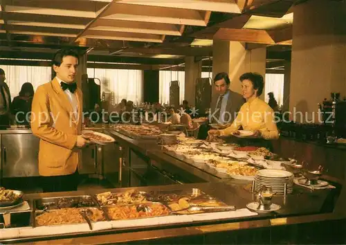 AK / Ansichtskarte Moscow_Moskva The Cosmos Hotel Kalinka Restaurant Smorgasbord Moscow Moskva