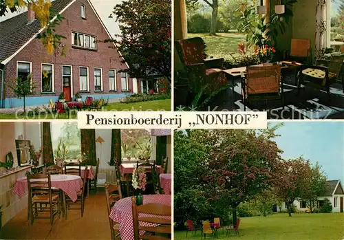 AK / Ansichtskarte Aalten Pensionboerderij Nonhof Gastraum Garten Aalten