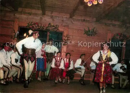 AK / Ansichtskarte Zakopane Jesien Tatrzanska Festiwal Folkloru Volkstanz Folklore Zakopane