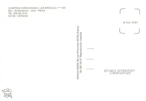 AK / Ansichtskarte Verdun_Meuse Camping Caravanage Les Breuils Verdun Meuse