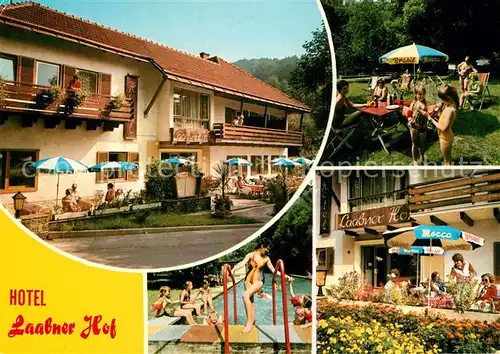 AK / Ansichtskarte Laaben Hotel Laabner Hof Terrasse Garten Swimming Pool Laaben