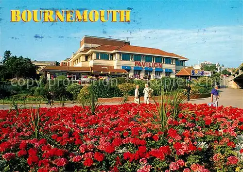 AK / Ansichtskarte Bournemouth_UK Hotel Restaurant Pavilion Blumenbeet Bournemouth UK