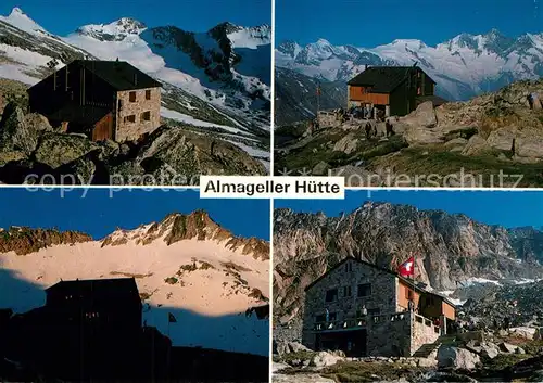 AK / Ansichtskarte Saas_Almagell Almagellerhuette Walliser Alpen Saas Almagell