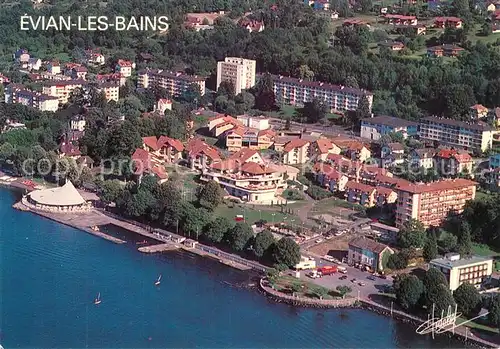 AK / Ansichtskarte Evian les Bains_Haute_Savoie Vue aerienne Collection Lumiere du Ciel Evian les Bains_Haute