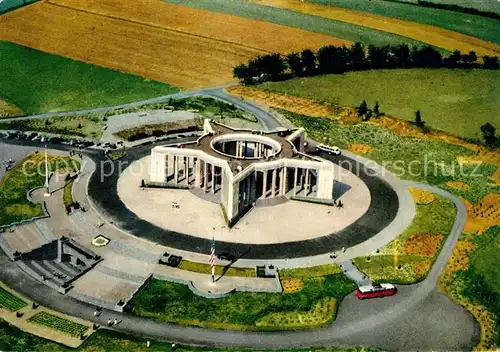 AK / Ansichtskarte Bastogne Fliegeraufnahme Denkmal fuer die Amerikaner Bastogne