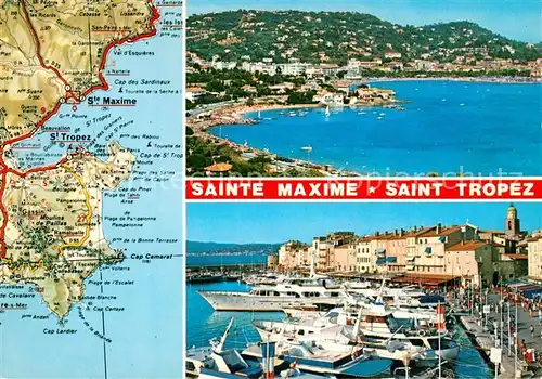 AK / Ansichtskarte Sainte_Maxime_sur_Mer_Var Saint Tropez Port Quai Sainte_Maxime_sur_Mer_Var