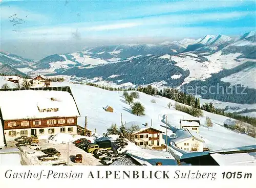 AK / Ansichtskarte Sulzberg_Vorarlberg Gasthof Pension Alpenblick Winter Sulzberg Vorarlberg