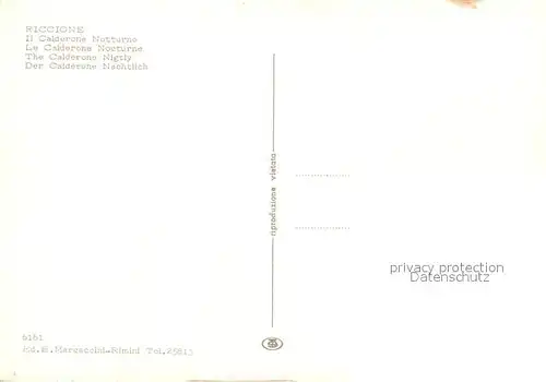 AK / Ansichtskarte Riccione Il Calderone Notturno Riccione