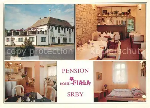 AK / Ansichtskarte Plzen_Pilsen Srby Pension Hotel Fiala Plzen Pilsen