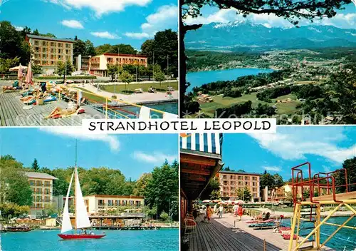 AK / Ansichtskarte Velden_Woerthersee Strandhotel Leopold Velden Woerthersee