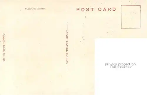 AK / Ansichtskarte Japan Budding Geisha Japan