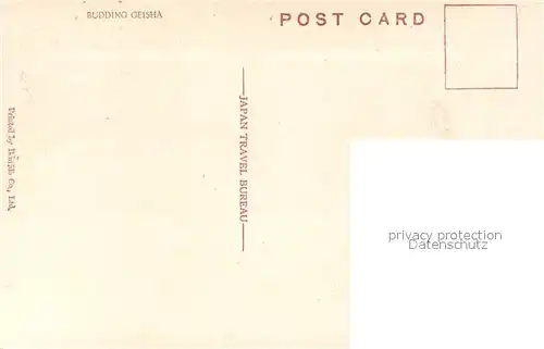 AK / Ansichtskarte Japan Budding Geisha Japan