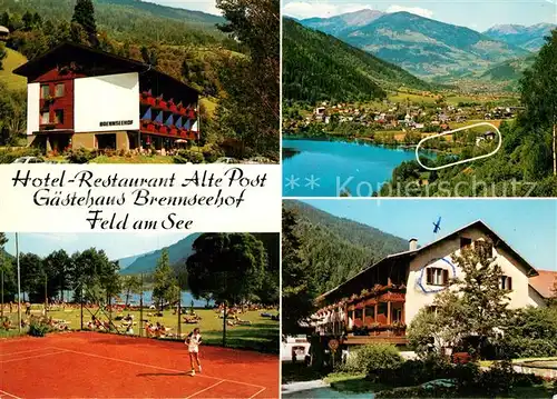 AK / Ansichtskarte Feld_See Hotel Restaurant Alte Post Gaestehaus Brennseehof Feld_See