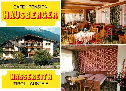 AK / Ansichtskarte Nassereith Cafe Pension Hausberger Nassereith