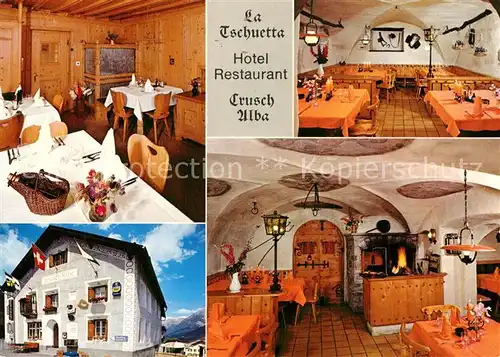 AK / Ansichtskarte Scuol_Bad Hotel Restaurant Crusch Alba Scuol_Bad