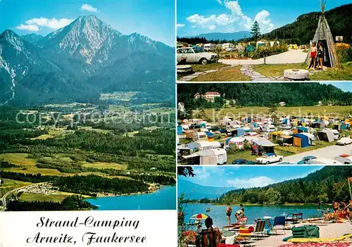 AK / Ansichtskarte Faakersee  Strand Camping Arneitz Faakersee