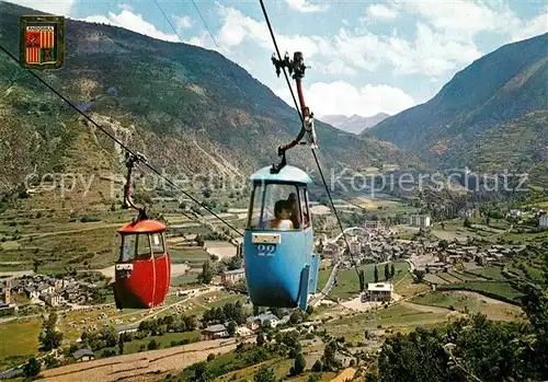 AK / Ansichtskarte Valls_d_Andorra Seilbahn Valls_d_Andorra