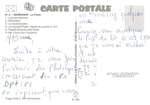 AK / Ansichtskarte Marmande La Poste Marmande
