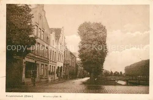AK / Ansichtskarte Friedrichstadt_Eider Mittelburgwall Friedrichstadt_Eider