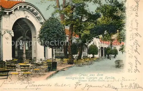 AK / Ansichtskarte Berlin Zoologischer Garten Wiener Kaffee Halle Berlin