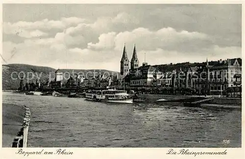 AK / Ansichtskarte Boppard_Rhein Rheinpromenade Boppard Rhein