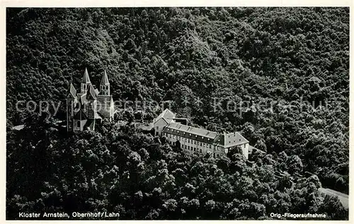 AK / Ansichtskarte Obernhof_Lahn Kloster Arnstein Fliegeraufnahme Obernhof_Lahn