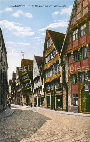 AK / Ansichtskarte Osnabrueck Alte Haeuser an der Bierstrasse Osnabrueck