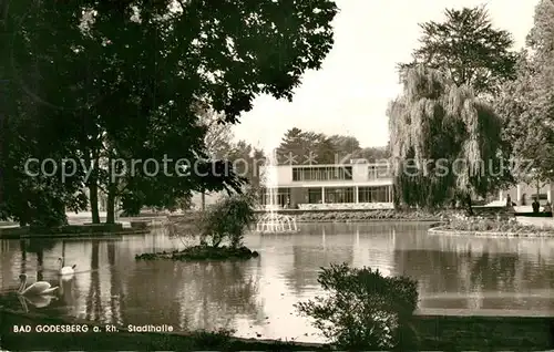AK / Ansichtskarte Bad_Godesberg Rheinpartie Stadthalle Bad_Godesberg
