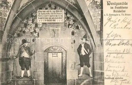 AK / Ansichtskarte Frankfurt_Main Wandgemaelde im Frankfurter Ratskeller Frankfurt Main