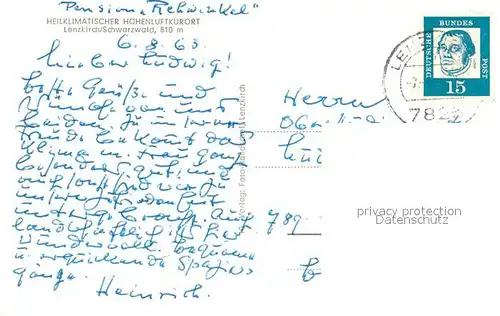 AK / Ansichtskarte Lenzkirch Ortsansicht Lenzkirch