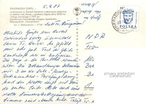 AK / Ansichtskarte Swieradow_Zdroj_Bad_Flinsberg Sanatorium Swieradow_Zdroj