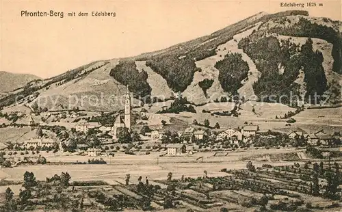 AK / Ansichtskarte Berg_Pfronten Berg mit dem Edelsberg Berg Pfronten