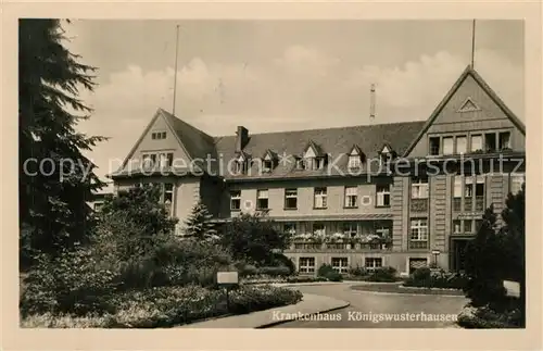 AK / Ansichtskarte Koenigswusterhausen Krankenhaus Koenigswusterhausen