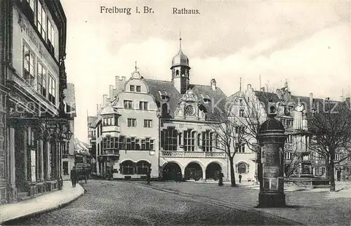 AK / Ansichtskarte Freiburg_Breisgau Rathaus Freiburg Breisgau