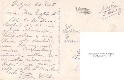 AK / Ansichtskarte Stuttgart Villa Berg Stuttgart