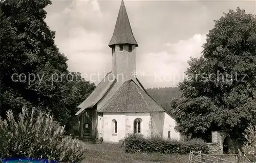 AK / Ansichtskarte Buchenberg_Koenigsfeld_Schwarzwald Alte Kapelle Buchenberg_Koenigsfeld