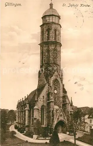 AK / Ansichtskarte Goettingen_Niedersachsen St Jakobi Kirche Goettingen Niedersachsen