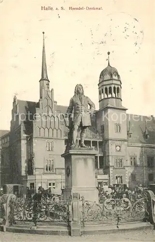 AK / Ansichtskarte Halle_Saale Haendel Denkmal Halle_Saale