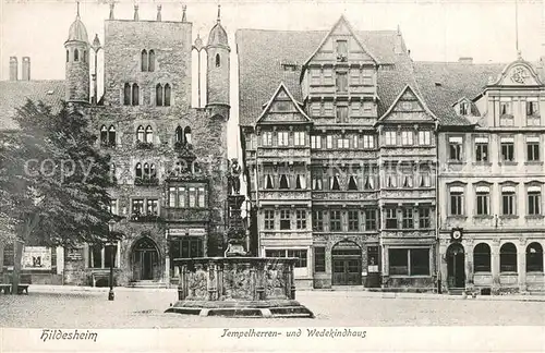 AK / Ansichtskarte Hildesheim Tempelherren und Wedekindhaus Hildesheim