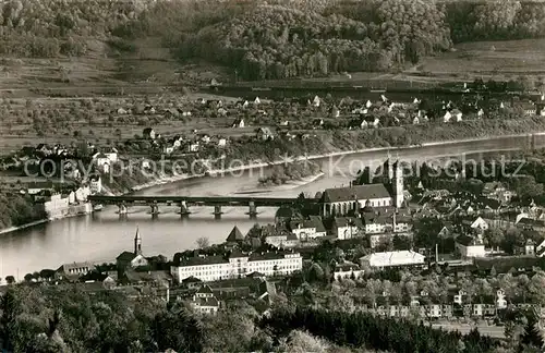 AK / Ansichtskarte Saeckingen_Rhein Fliegeraufnahme Saeckingen Rhein