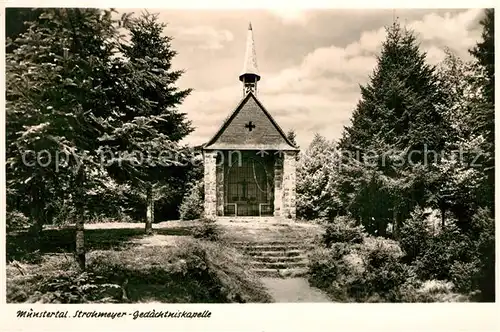 AK / Ansichtskarte Muenstertal_Schwarzwald Strohmeyer Gedaechtniskapelle Muenstertal_Schwarzwald